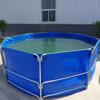 鍍鋅板魚池加厚材質抗老化 防腐防嗮養魚帆布池 支架水池