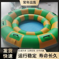景區大型水上漂流船 戶外游樂充氣船 操作簡單