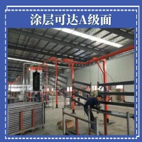 貨架噴塑設(shè)備,自動化智能噴涂流水線,噴涂產(chǎn)品涂層不脫落